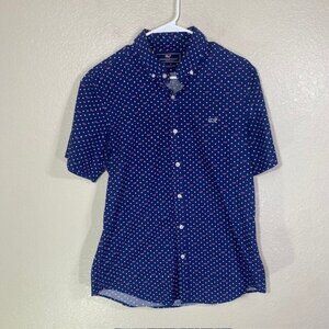 Vineyard Vines Shirt Mens Medium Slim Fit Whale Button Down USA Flag America